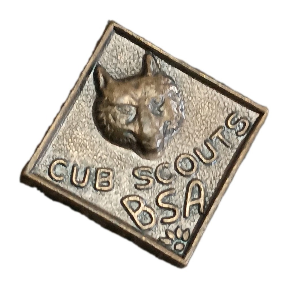 Vintage Old Cub Scout BSA (Boy Scouts of America) "Bobcat" Lapel Pin Pinback